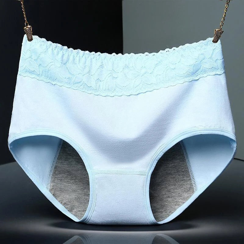 NOUVEAU RICHE Frauen Unterwäsche Auslaufsicher Baumwolle Nahtlose Slips Hellblau