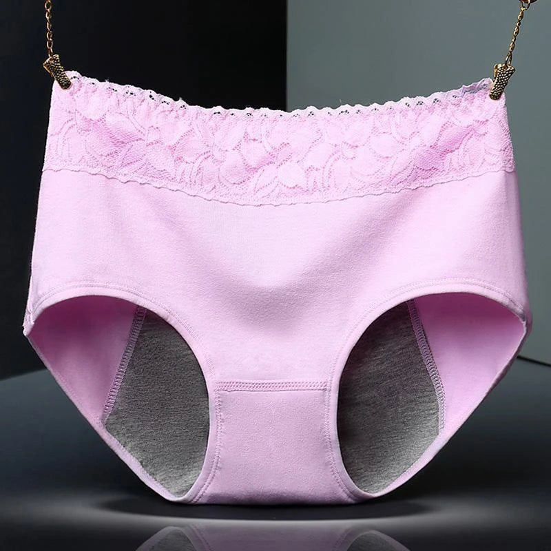 NOUVEAU RICHE Frauen Unterwäsche Auslaufsicher Baumwolle Nahtlose Slips Rosa