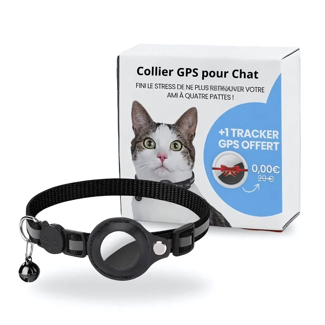 GPS-Tracker für Katzenhalsbänder in Echtzeit – Anti-Verlust-Sicherheitshalsband mit Live-Standortanzeige 0