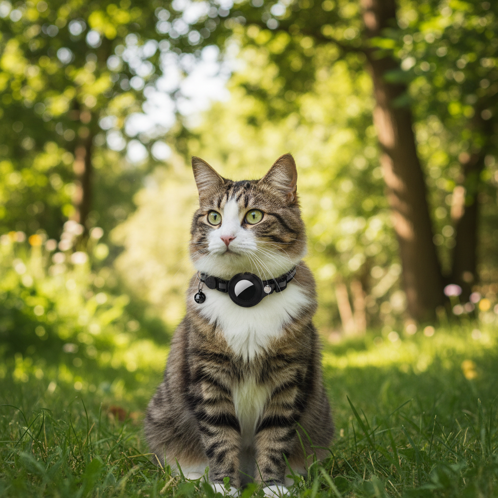 GPS-Tracker für Katzenhalsbänder in Echtzeit – Anti-Verlust-Sicherheitshalsband mit Live-Standortanzeige 2
