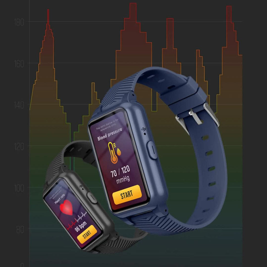 NOUVEAU RICHE GPS Smartwatch für Senioren mit Sturzerkennung & SOS-Taste – 4G Notrufuhr mit Standortfreigabe für Kontakte, 4 Farben