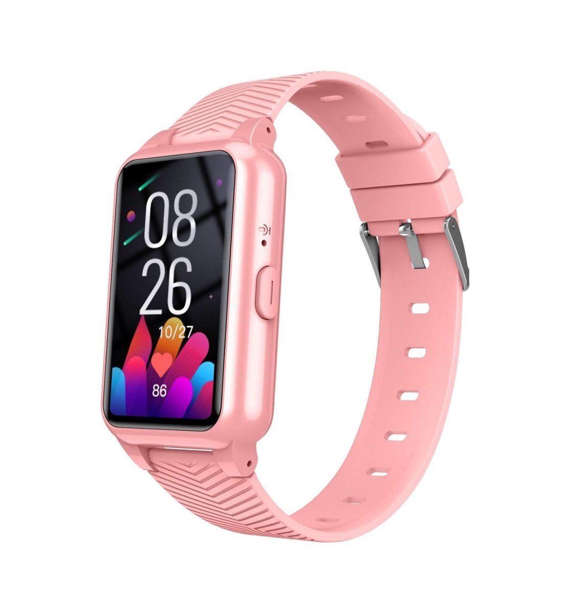 NOUVEAU RICHE GPS Smartwatch für Senioren mit Sturzerkennung & SOS-Taste – 4G Notrufuhr mit Standortfreigabe für Kontakte, 4 Farben Rosa