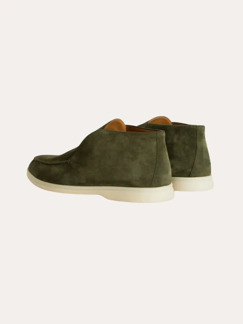 NOUVEAU RICHE Men's Loafers Profond Green Size 10 Suede Casual Dress Shoes