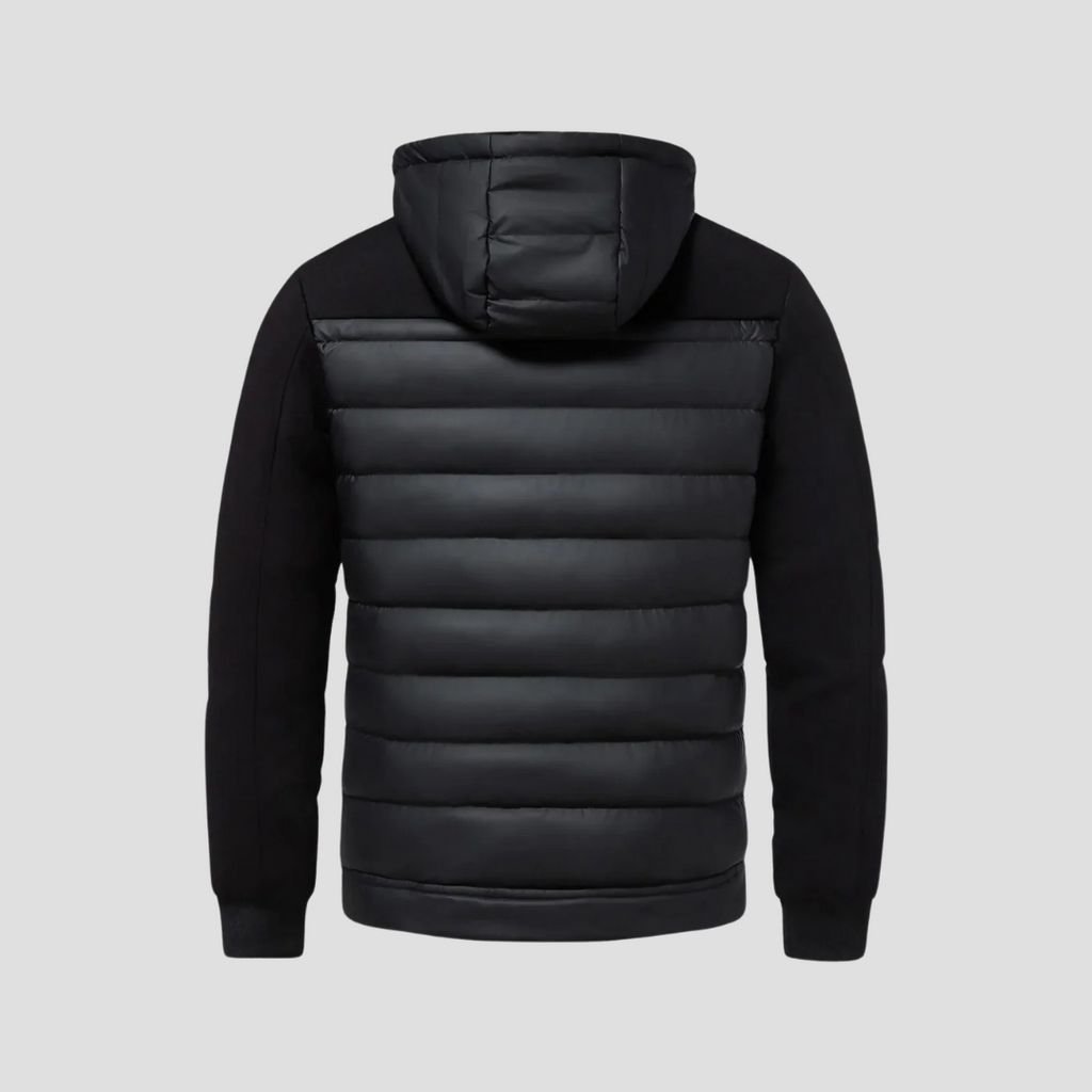 NOUVEAU RICHE Steppjacke mit Kapuze Kontrastärmel Isolierte Wärme