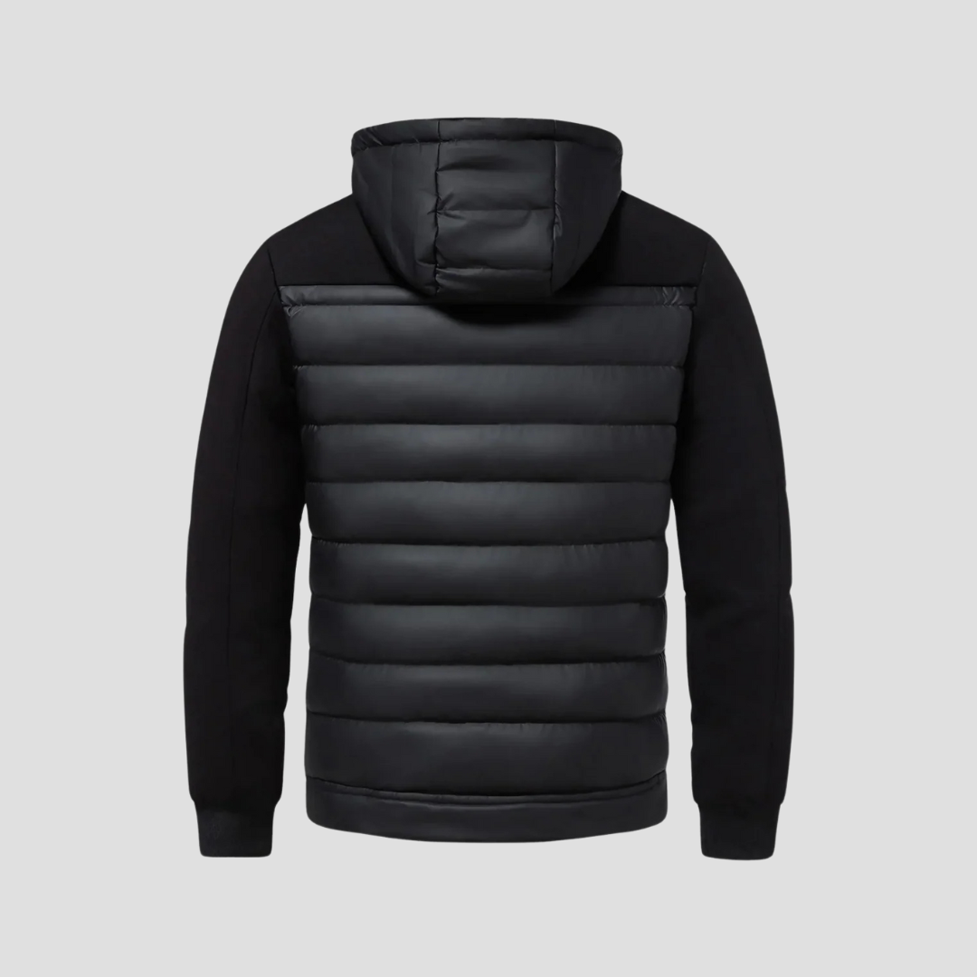NOUVEAU RICHE Steppjacke mit Kapuze Kontrastärmel Isolierte Wärme
