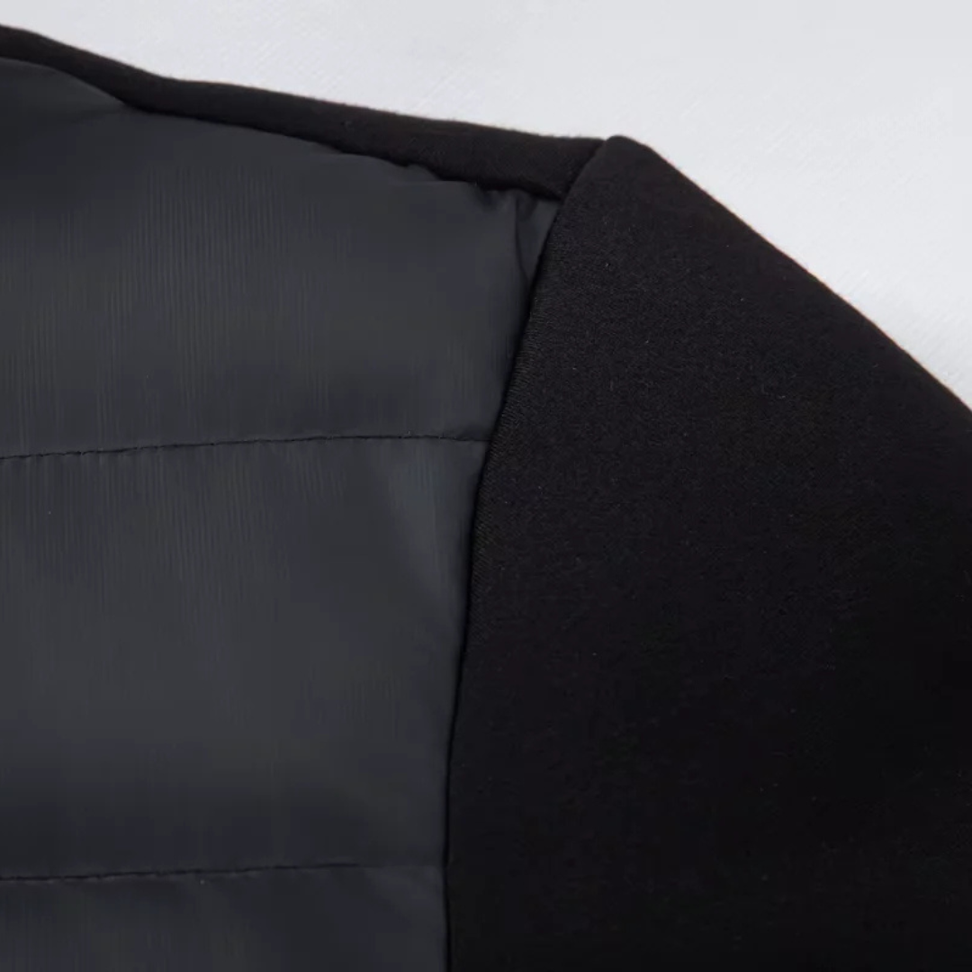 NOUVEAU RICHE Steppjacke mit Kapuze Kontrastärmel Isolierte Wärme