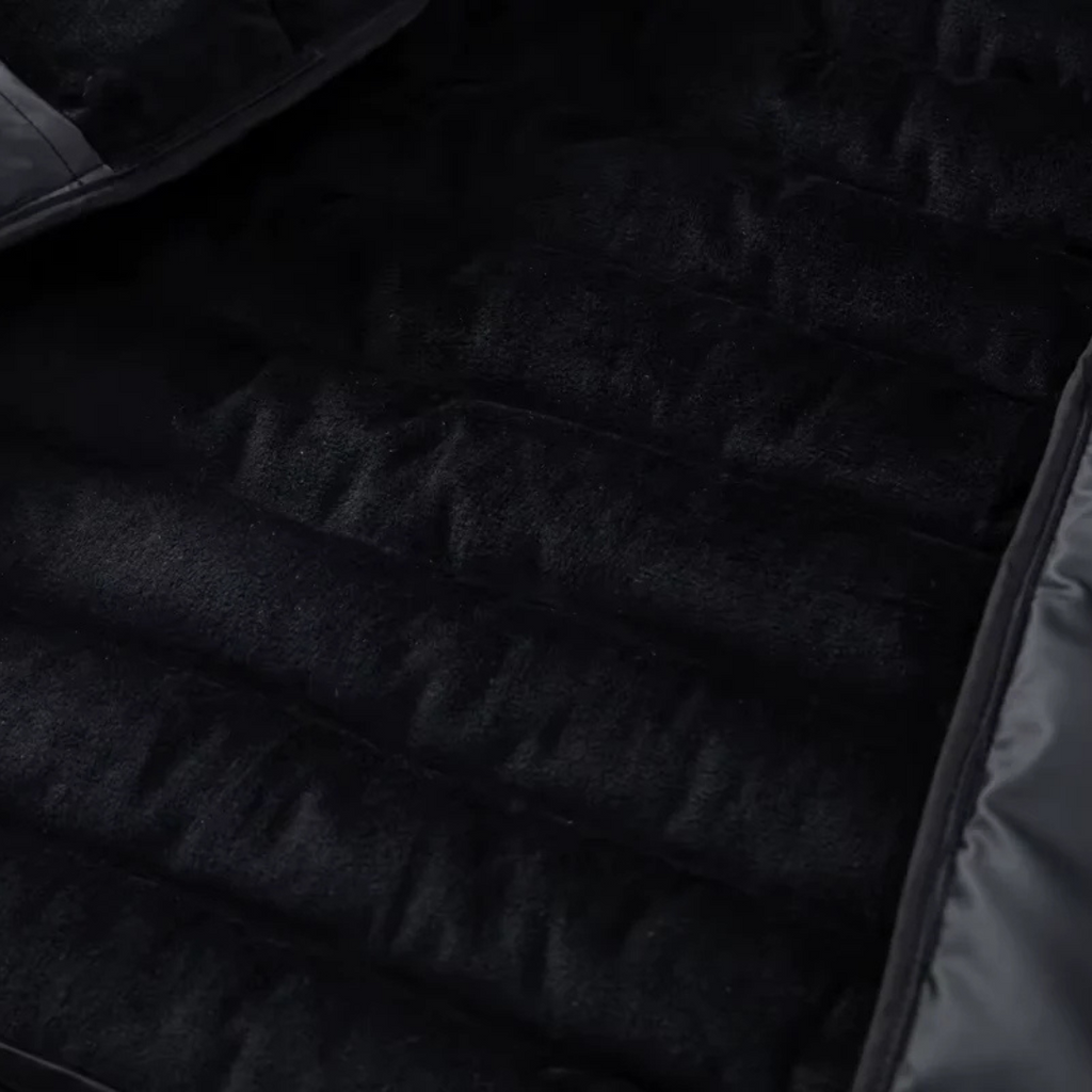 NOUVEAU RICHE Steppjacke mit Kapuze Kontrastärmel Isolierte Wärme