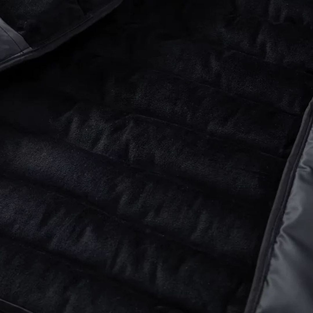 NOUVEAU RICHE Steppjacke mit Kapuze Kontrastärmel Isolierte Wärme
