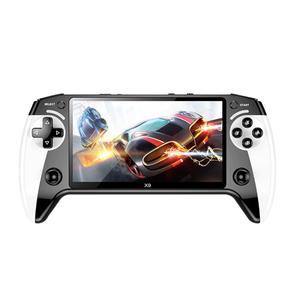 NOUVEAU RICHE Tragbare Spielekonsole – Handheld Retro Konsole mit 14-cm-HD-Display, Akku, Mediaplayer für Fotos, Musik & Videos