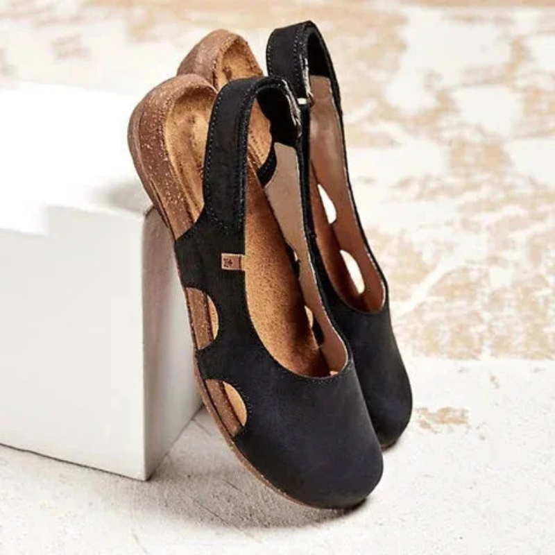 NOUVEAU RICHE Geschlossene Damen Sandalen Komfortabel Schwarz