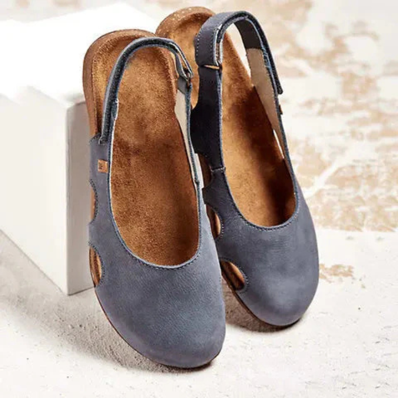 NOUVEAU RICHE Geschlossene Damen Sandalen Komfortabel Grau