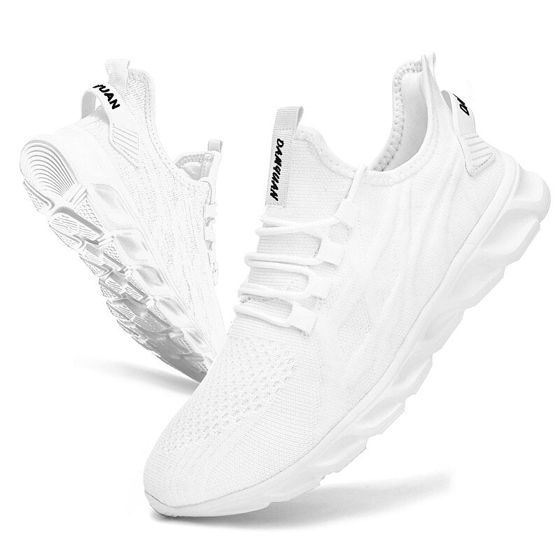 NOUVEAU RICHE Herren Halbschuhe Atmungsaktiv Komfort Fit Vielseitig weiß