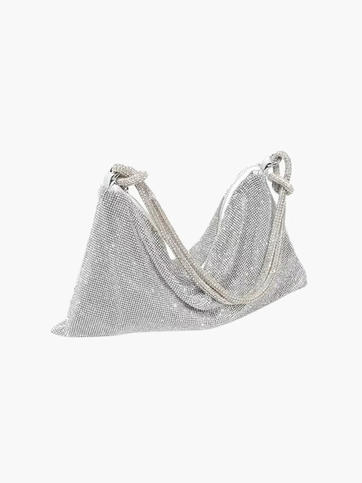 NOUVEAU RICHE Glamouröse Schultertasche Aus Netzstoff Mit Kristallen Für Elegante Abendlooks