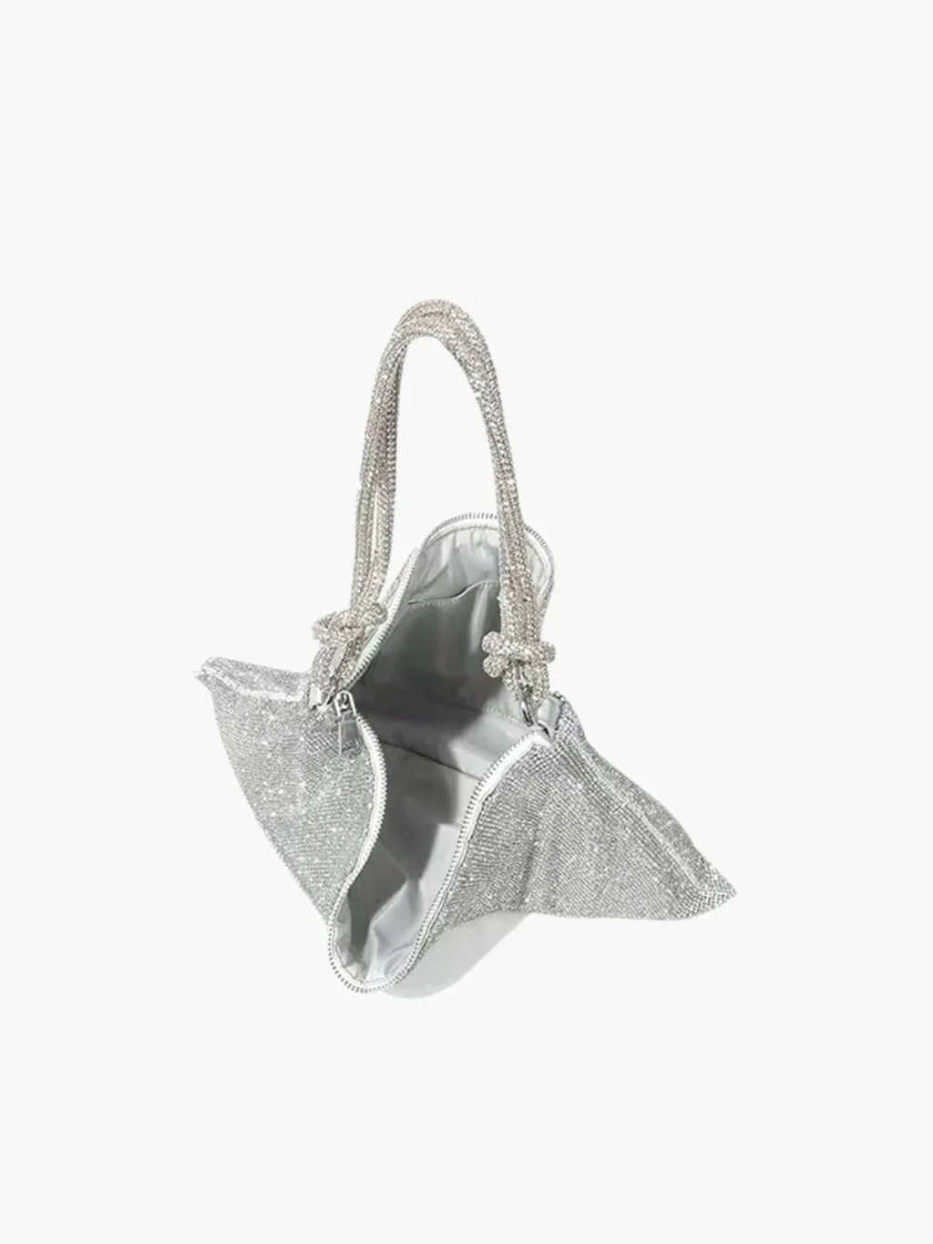 NOUVEAU RICHE Glamouröse Schultertasche Aus Netzstoff Mit Kristallen Für Elegante Abendlooks