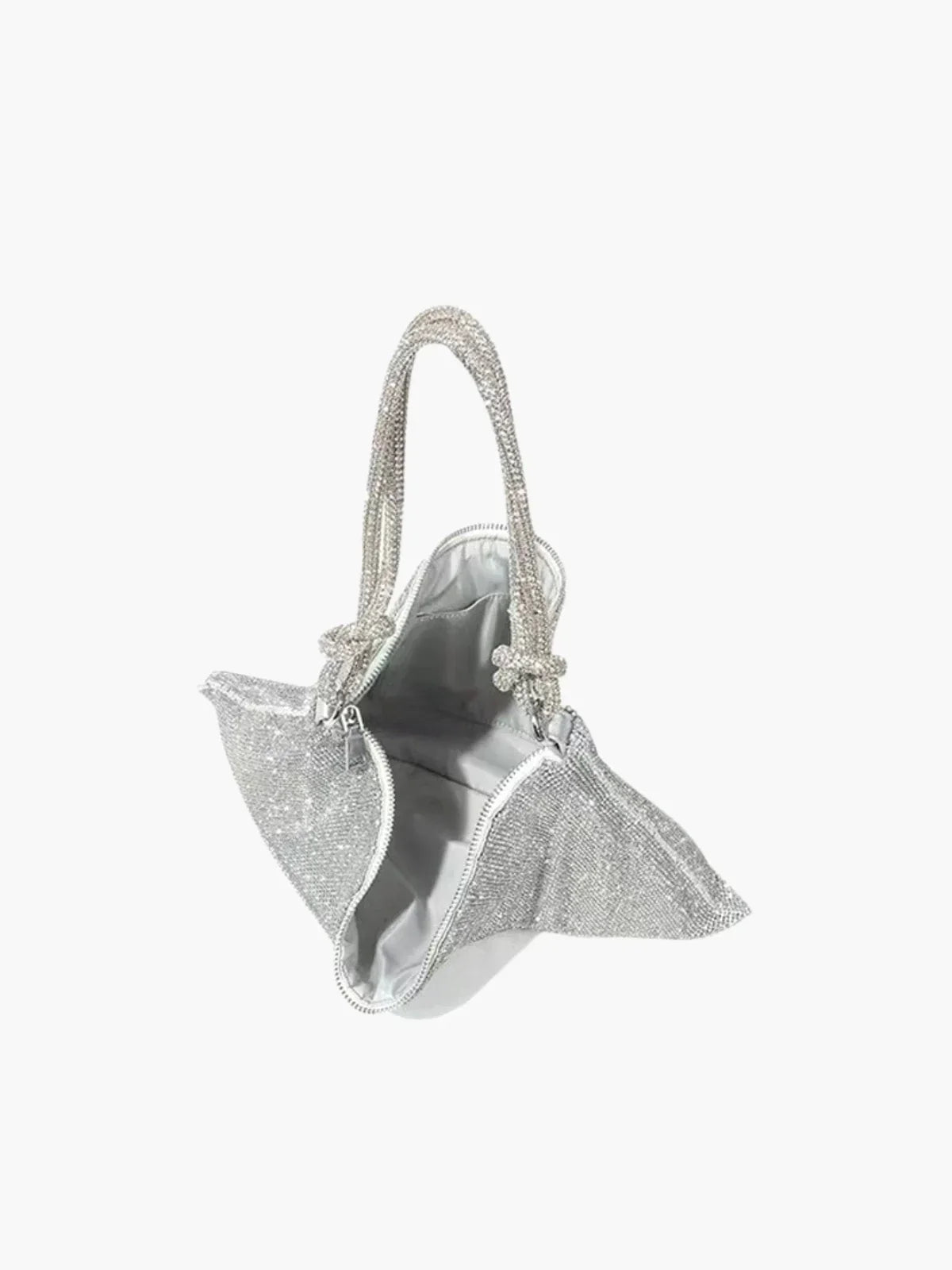 NOUVEAU RICHE Glamouröse Schultertasche Aus Netzstoff Mit Kristallen Für Elegante Abendlooks