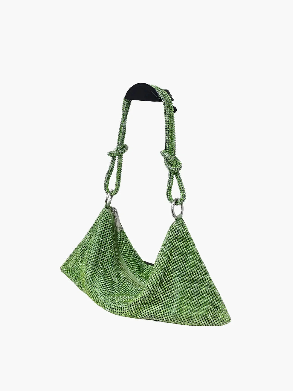 NOUVEAU RICHE Glamouröse Schultertasche Aus Netzstoff Mit Kristallen Für Elegante Abendlooks