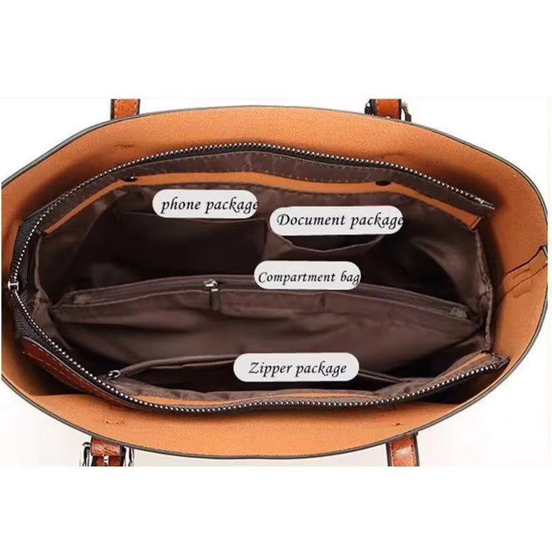 NOUVEAU RICHE Damen Tote Bag – Vielseitige Stilvolle Handtasche für Alltag & Business