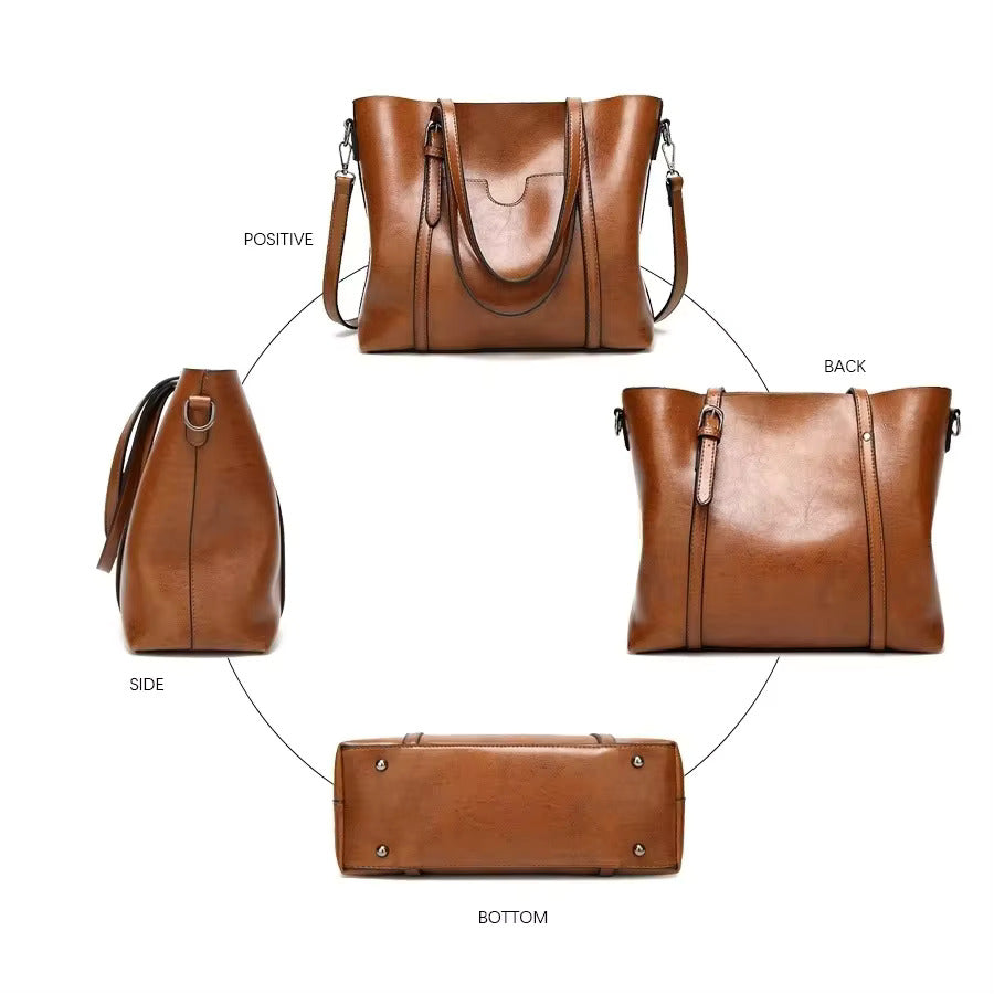 NOUVEAU RICHE Damen Tote Bag – Vielseitige Stilvolle Handtasche für Alltag & Business