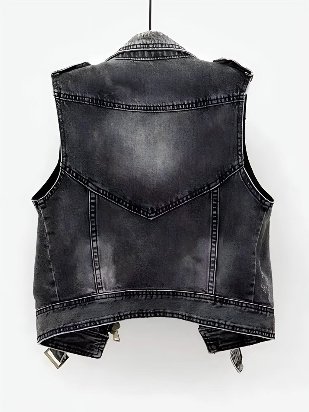 NOUVEAU RICHE Damen Jeansweste – Blaue Denim Weste mit Taschen für Lässige Alltagslooks