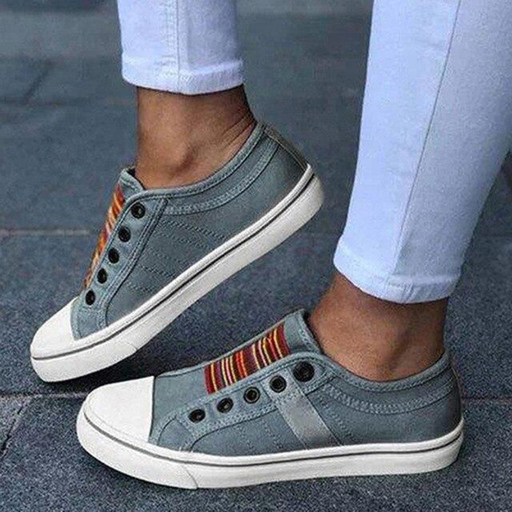 NOUVEAU RICHE Frauen Stylische und Bequeme Sneakers für Frauen Alltag Grau - AUSVERKAUFT