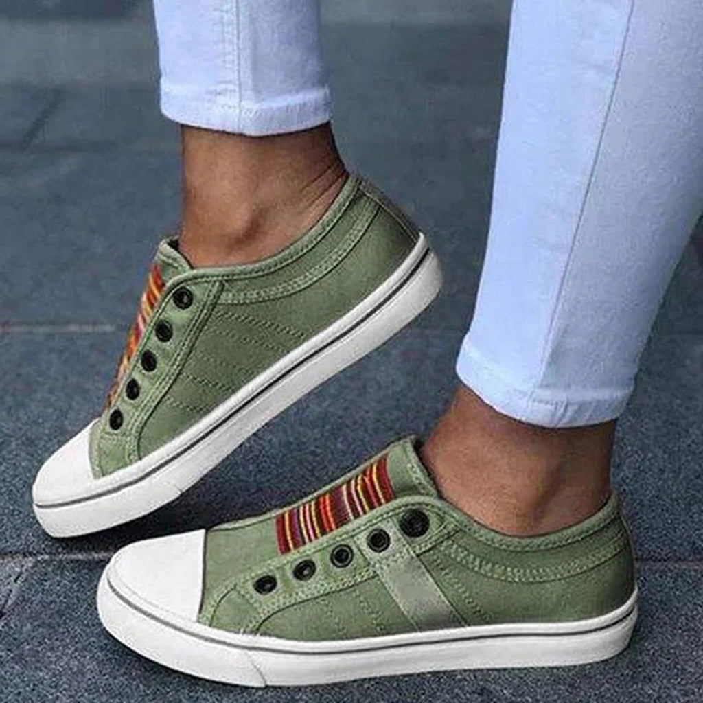 NOUVEAU RICHE Frauen Stylische und Bequeme Sneakers für Frauen Alltag Grün