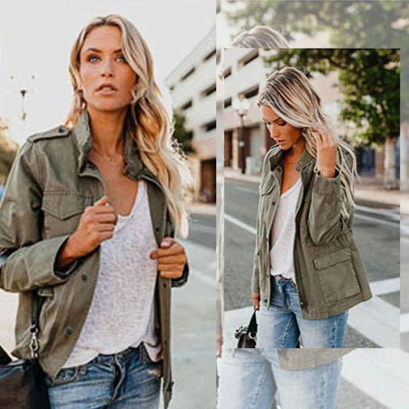 NOUVEAU RICHE Bequeme weiche Jeansjacke für Damen in Blau für lässige Freizeitoutfits