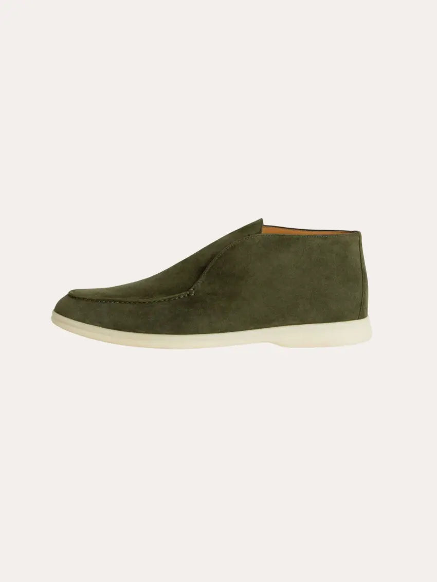 NOUVEAU RICHE Men's Loafers Profond Green Size 10 Suede Casual Dress Shoes