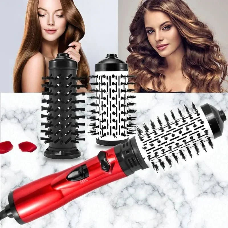 NOUVEAU RICHE 3-in-1 Warmluftbürste – Föhnbürste zum Trocknen, für Volumen & Locken, Ionen-Technologie, 3 Geschwindigkeiten & mehrere Heizstufen