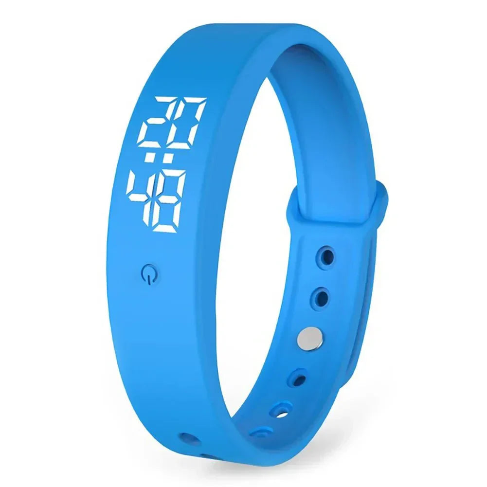 NOUVEAU RICHE Smartwatch Wasserdichte Fitnessuhr Mit Benachrichtigungen Blau