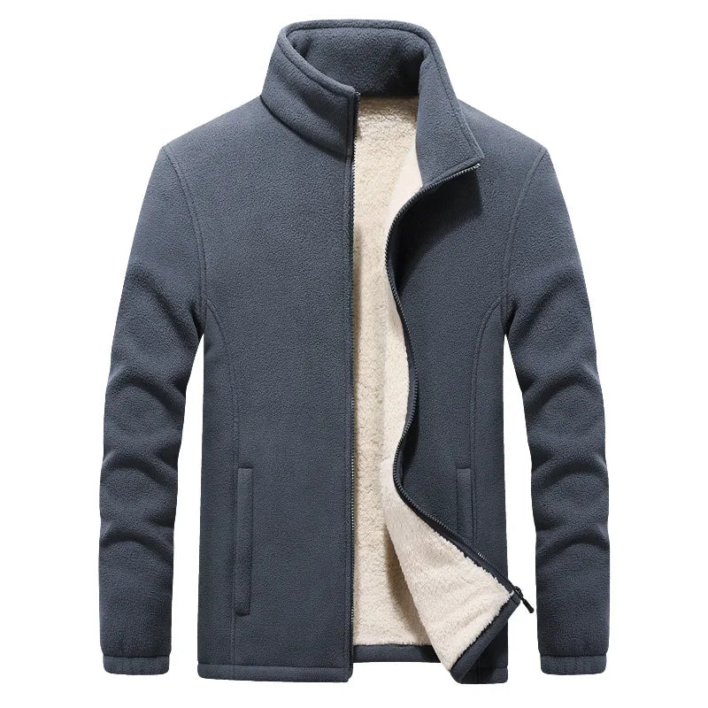 NOUVEAU RICHE Herren Lässig-Skijacke Winter Alltag Outdoor Design Grau