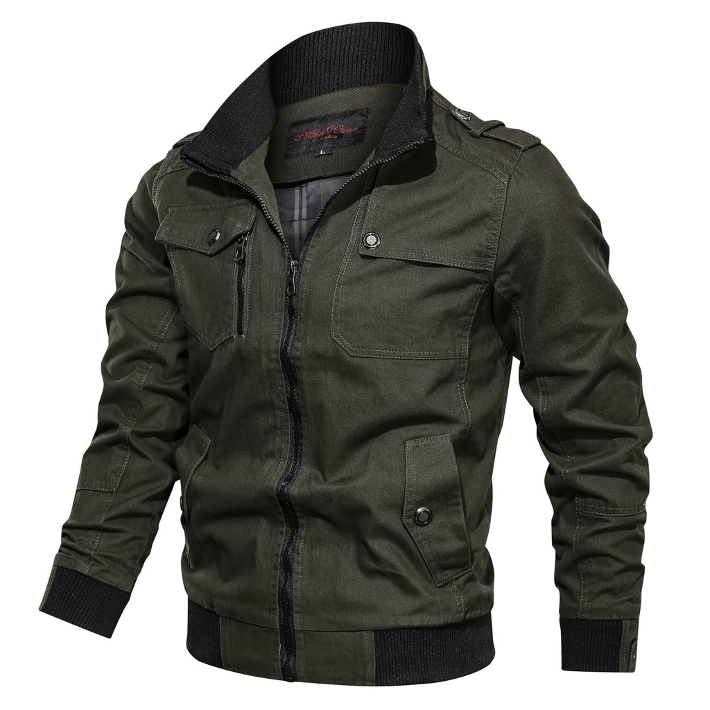 NOUVEAU RICHE Zipari | Army Winterjacke | Eine winddichte Herrenjacke Grün