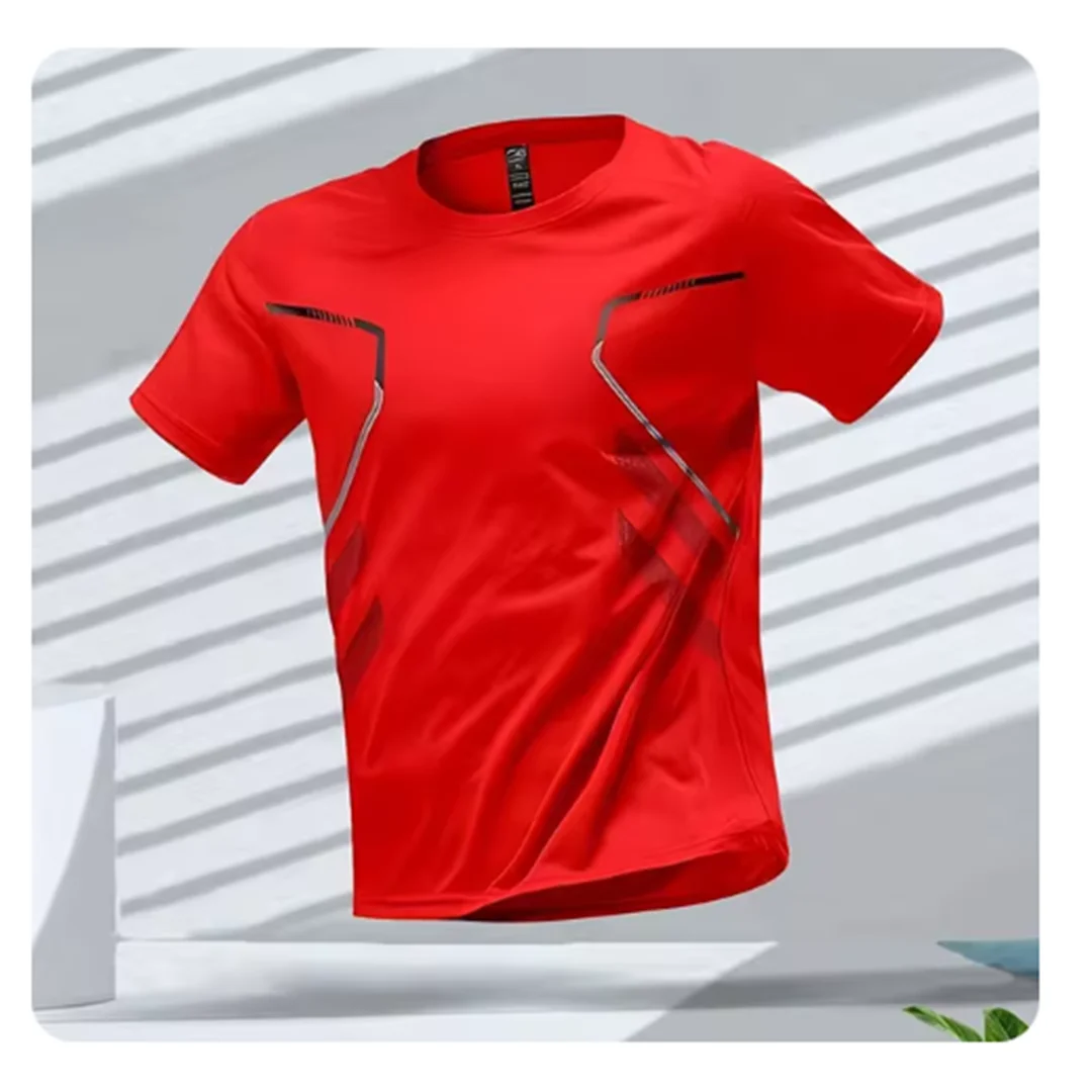 NOUVEAU RICHE Atmungsaktives Herren Sport T-Shirt für Fitness, Laufen und Training – Ideal für Aktive Männer Rot