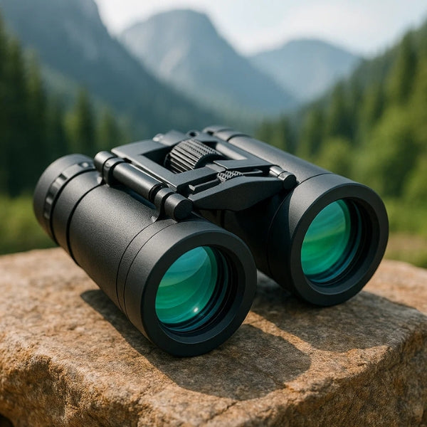 NOUVEAU RICHE Kompaktes HD Fernglas – Leichtes Fernglas mit vergüteter Optik & Anti-Rutsch-Griff für Wandern, Vogelbeobachtung & Konzerte Default