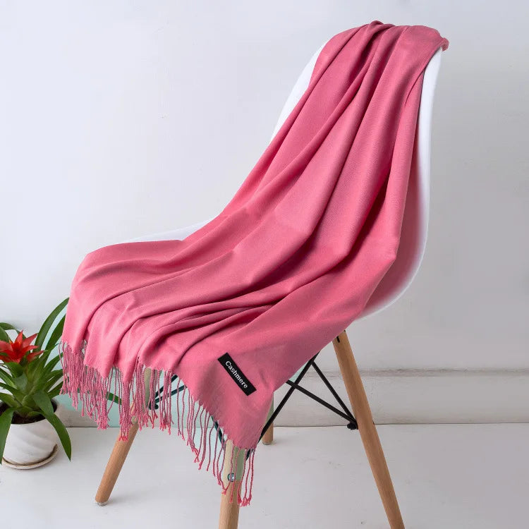 NOUVEAU RICHE Frauen Kaschmirschal Luxuriöse Wärme und Komfort Wassermelone