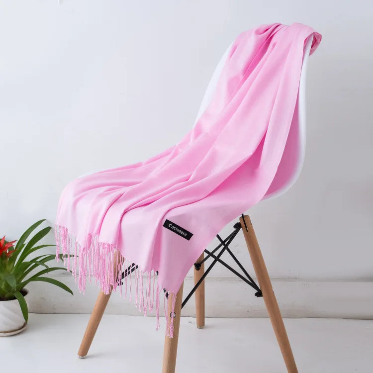NOUVEAU RICHE Frauen Kaschmirschal Luxuriöse Wärme und Komfort Rosa