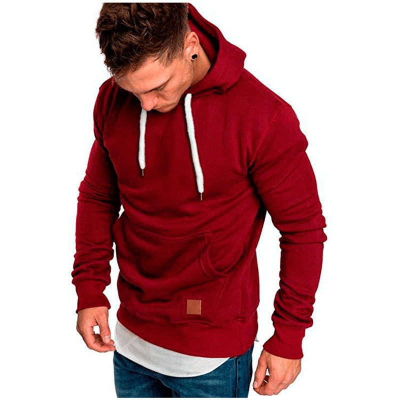 NOUVEAU RICHE Ranches | Legerer Hoodie für Herren - Mit Känguru-Tasche und weißem Kordelzug