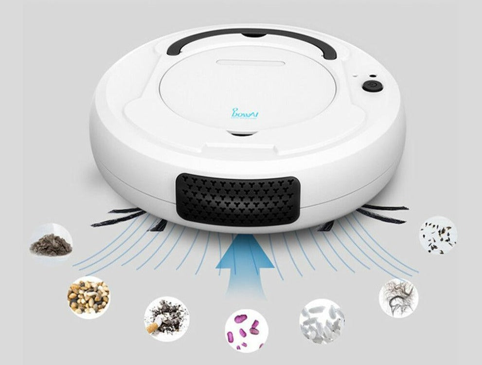 NOUVEAU RICHE Saugroboter mit Wischfunktion – 3-in-1 Smarter Staubsauger Roboter, 4 Reinigungsmodi, Kantenreinigung, Hinderniserkennung, 3 Farben