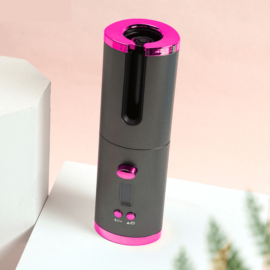 NOUVEAU RICHE Kabelloser Automatischer Lockenstab – Akku-Lockenstab mit Keramik, 60 Min. Laufzeit, USB-Aufladung, reisetauglich, 3 Farben