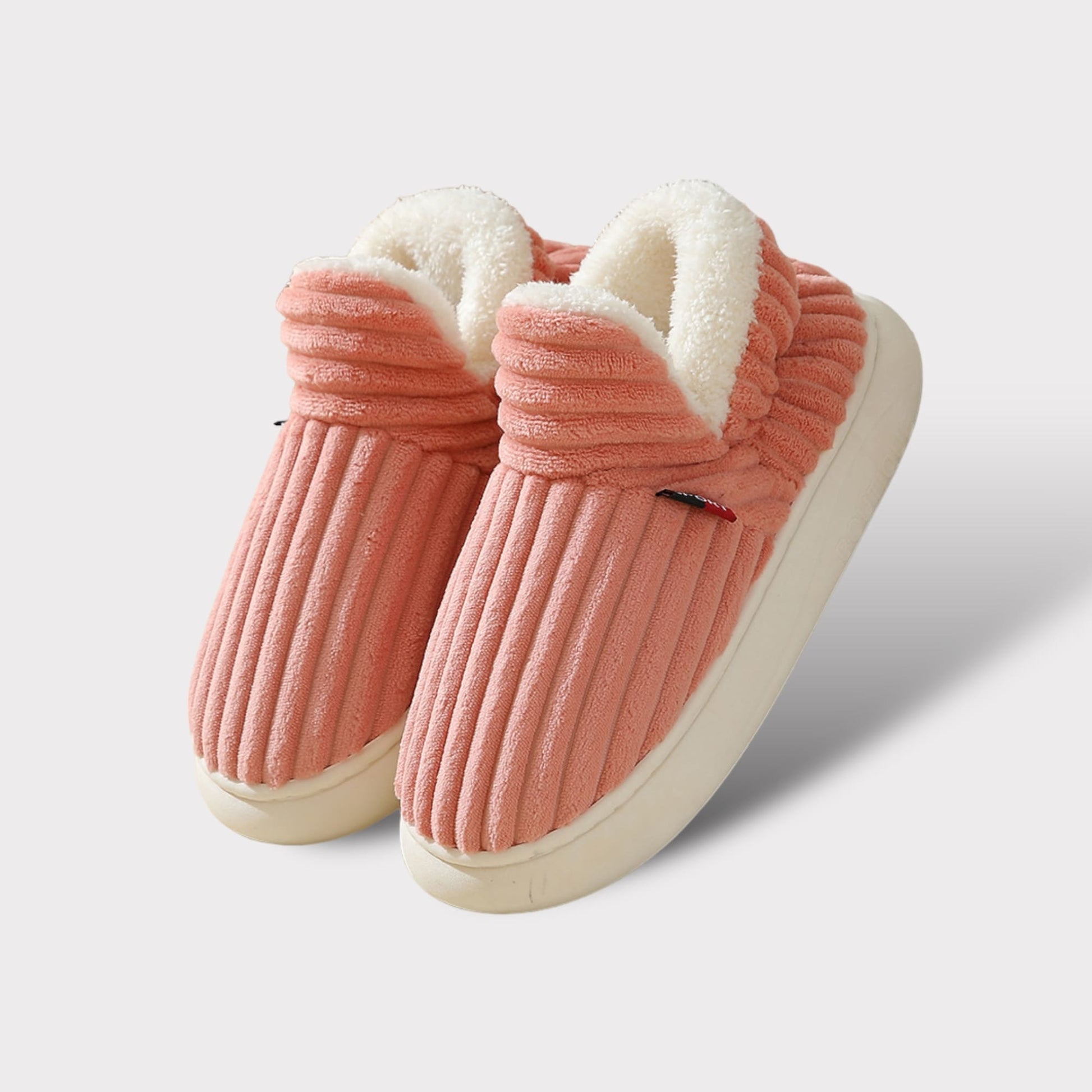 NOUVEAU RICHE Hausschuhe Warm Kuschelig Gefüttert Innenfutter Leicht Pink