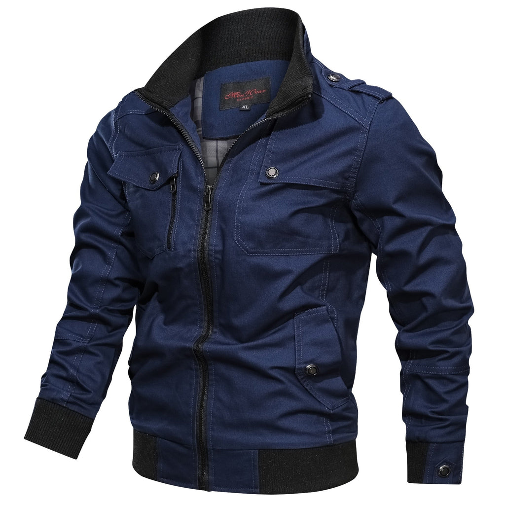 NOUVEAU RICHE Zipari | Army Winterjacke | Eine winddichte Herrenjacke Blau