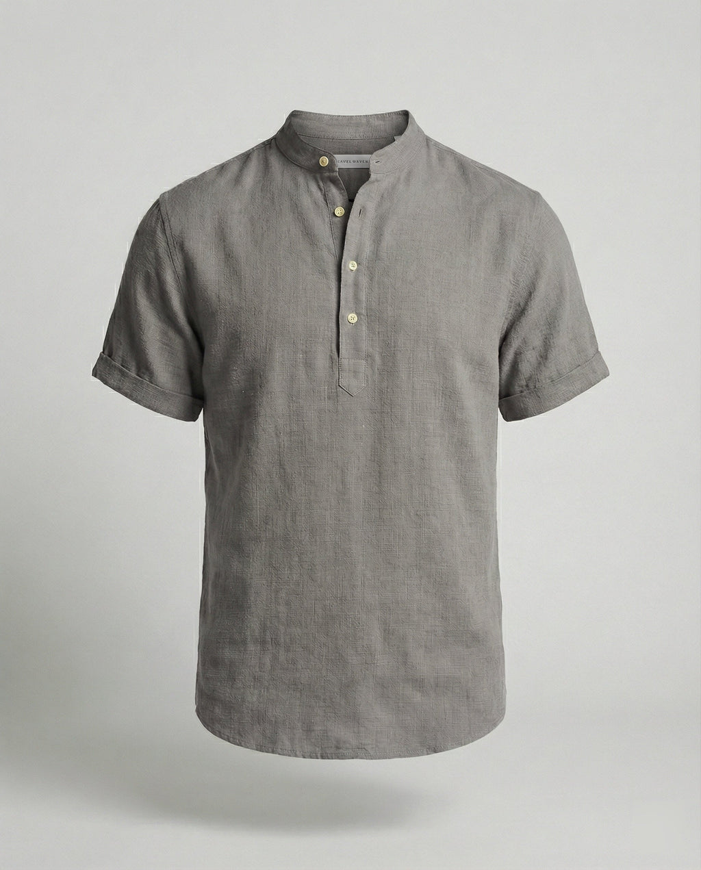 NOUVEAU RICHE Hommes | Herren Poloshirt mit V-Ausschnitt – Pflegeleichtes Polyester & Formstabil Grau