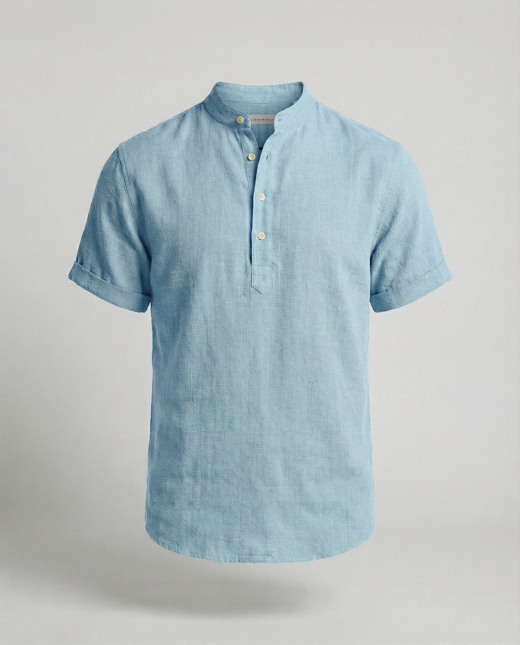 NOUVEAU RICHE Hommes | Herren Poloshirt mit V-Ausschnitt – Pflegeleichtes Polyester & Formstabil Hellblau