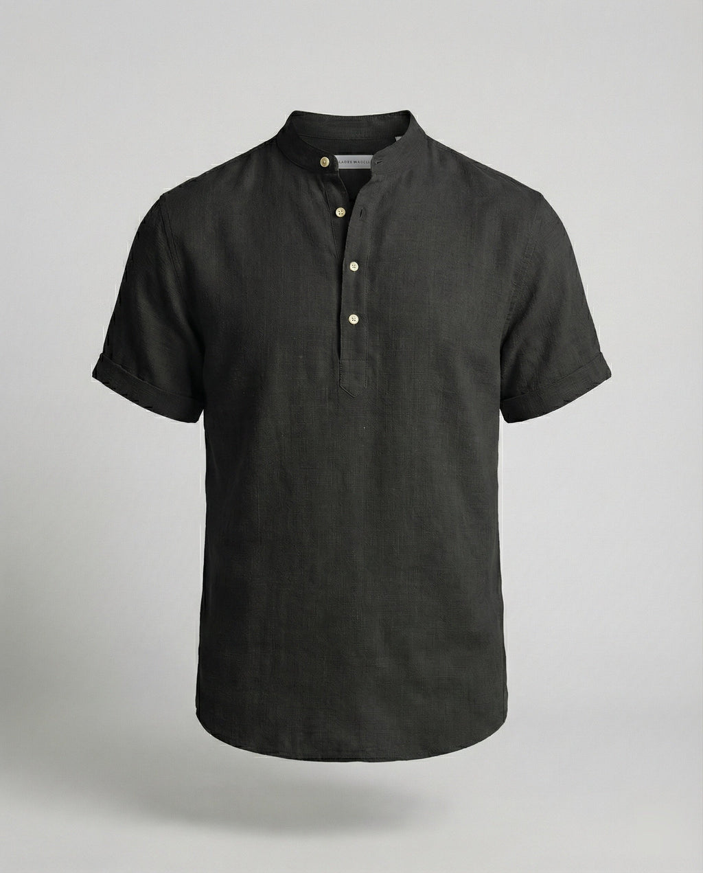 NOUVEAU RICHE Hommes | Herren Poloshirt mit V-Ausschnitt – Pflegeleichtes Polyester & Formstabil Schwarz