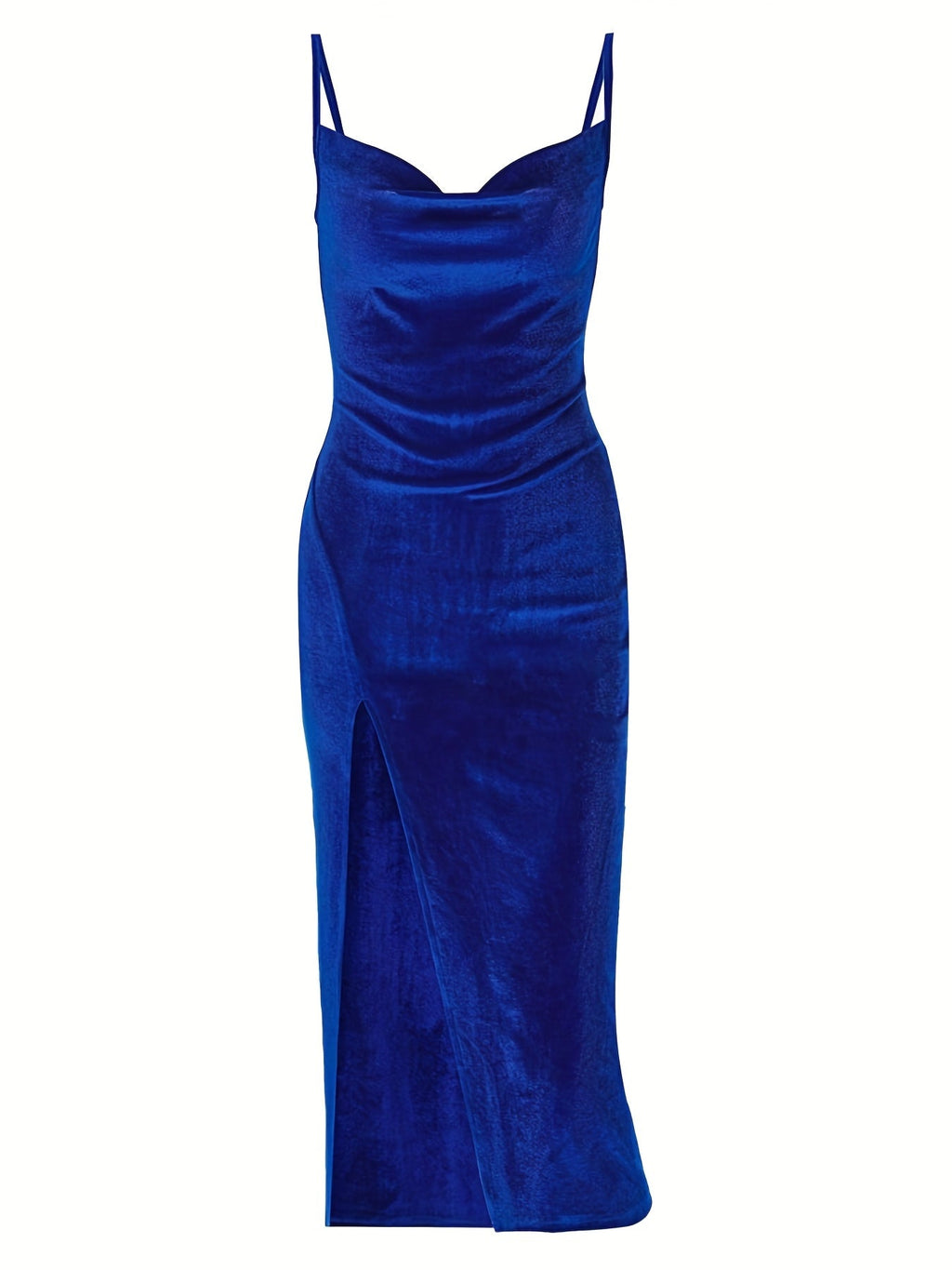 NOUVEAU RICHE Lyvanta | Damen Satin Abendkleid – Schlitzdetails & Zeitlose Eleganz - Cocktailkleid