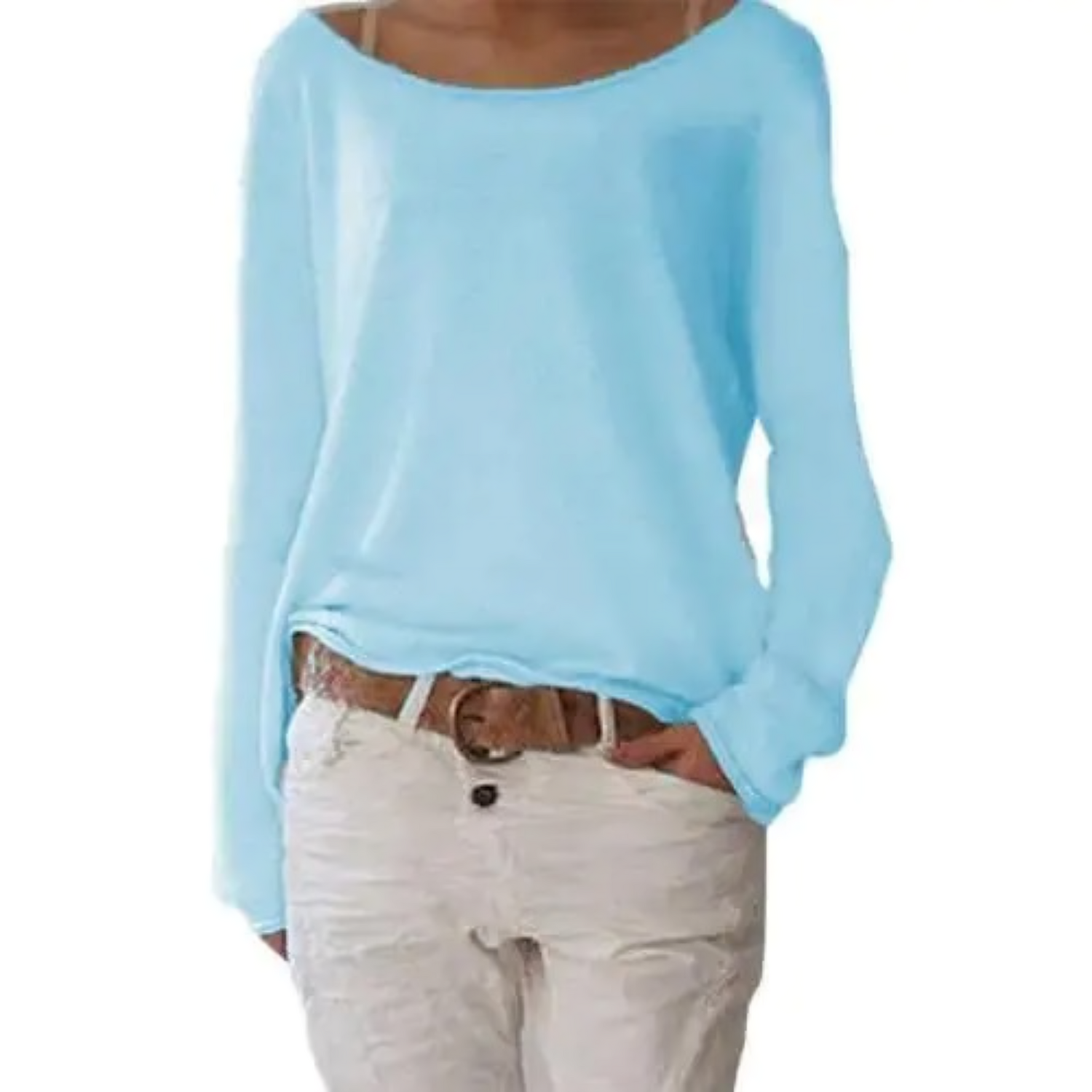 NOUVEAU RICHE Helles Gelb Langärmliger Wollpullover Für Büro Alltagslook