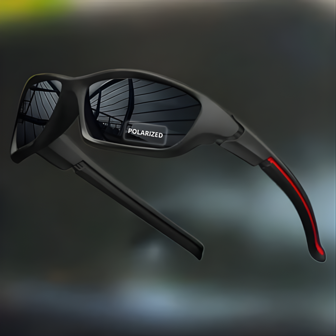 NOUVEAU RICHE Pamelo | Stylische polarisierte Sonnenbrille mit UV400-Schutz Schwarz