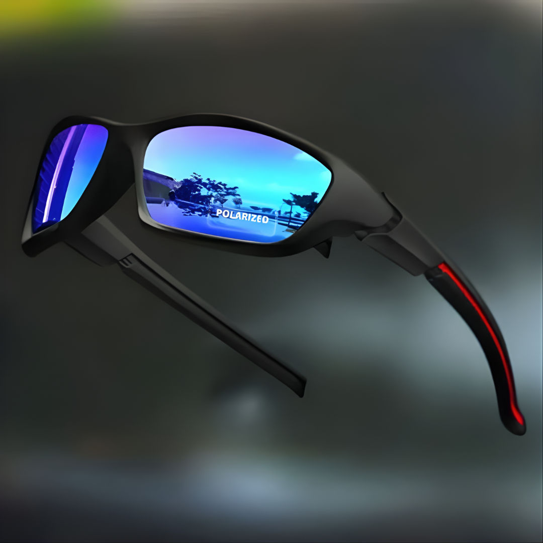 NOUVEAU RICHE Pamelo | Stylische polarisierte Sonnenbrille mit UV400-Schutz Blau