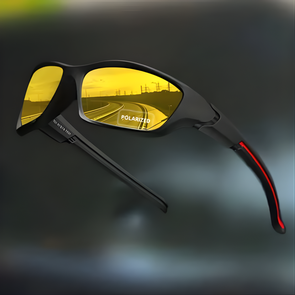 NOUVEAU RICHE Pamelo | Stylische polarisierte Sonnenbrille mit UV400-Schutz Gelb