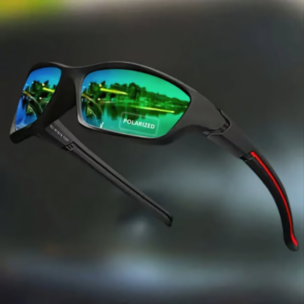 NOUVEAU RICHE Pamelo | Stylische polarisierte Sonnenbrille mit UV400-Schutz Grün