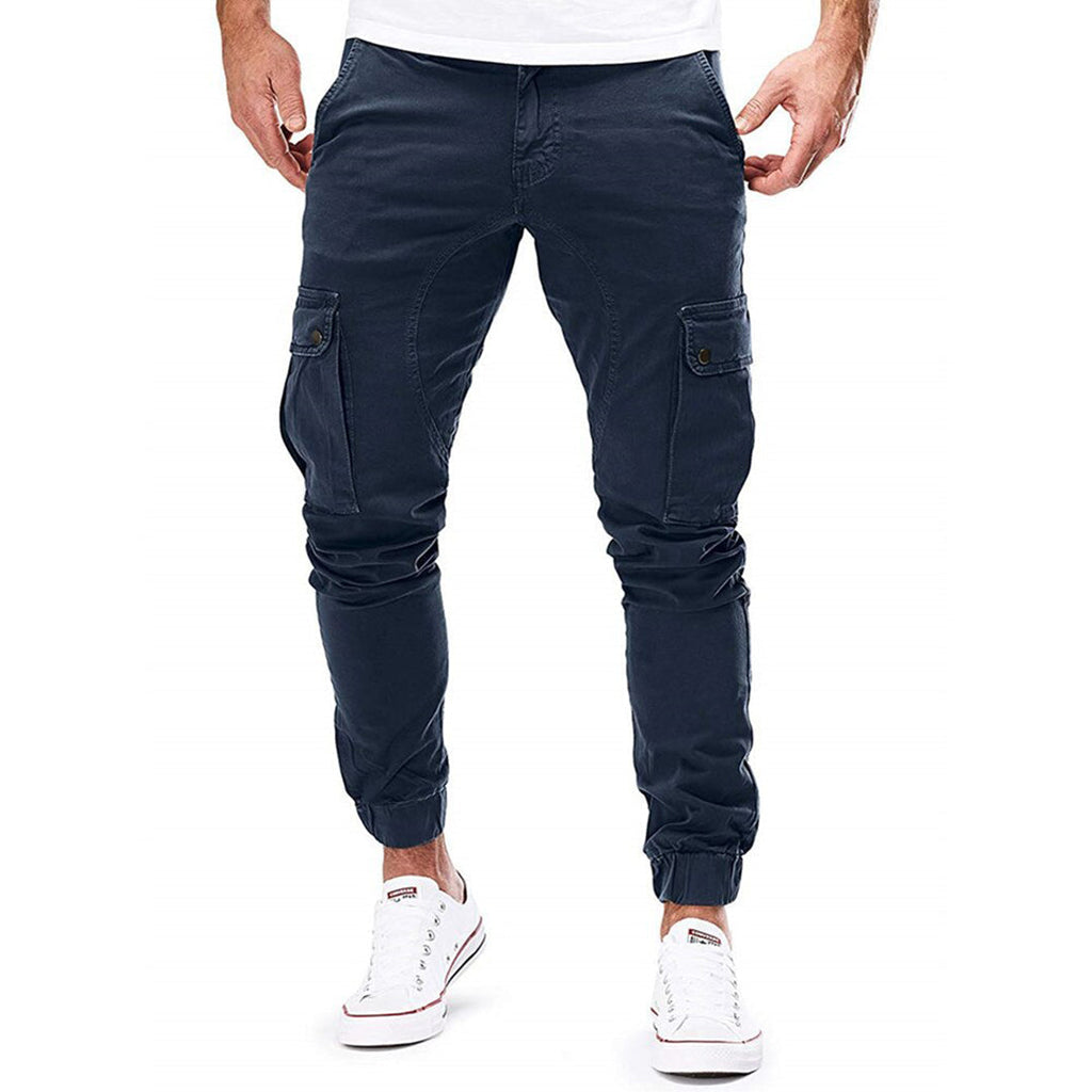 NOUVEAU RICHE Herren Cargohose Mit Funktionale Taschen Und Viel Stauraum Marineblau